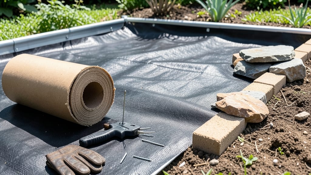 How to Hold Down Landscape Fabric: Heavy-Duty Stakes and Bending Techniques for Windproof Hold