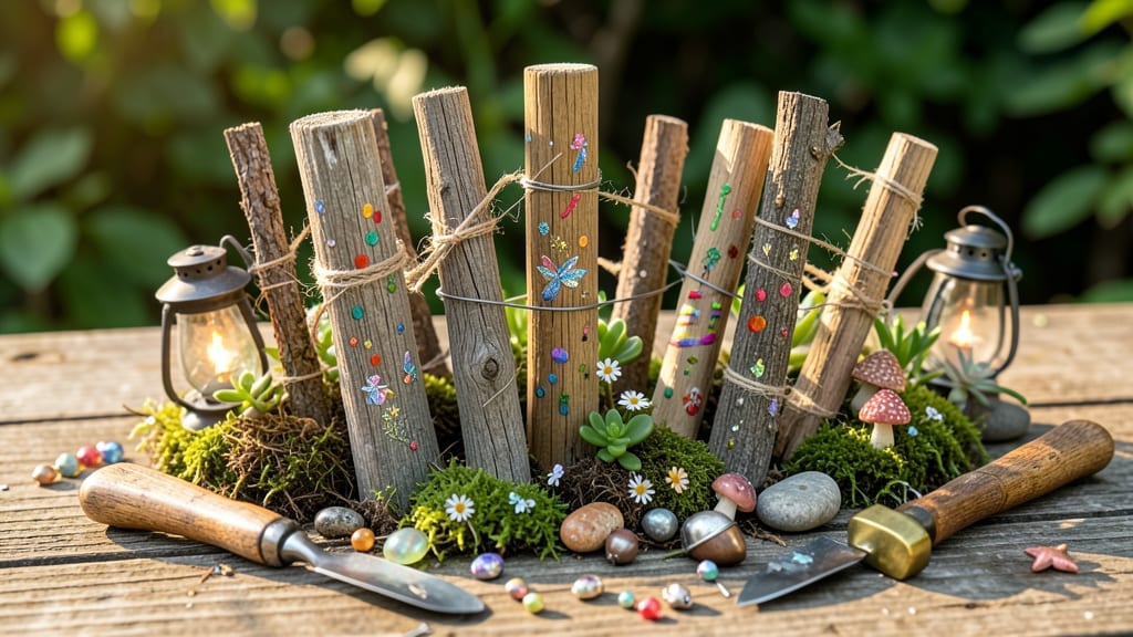How to Make Fairy Garden Stakes: Crafted Wooden Supports for Whimsical Displays