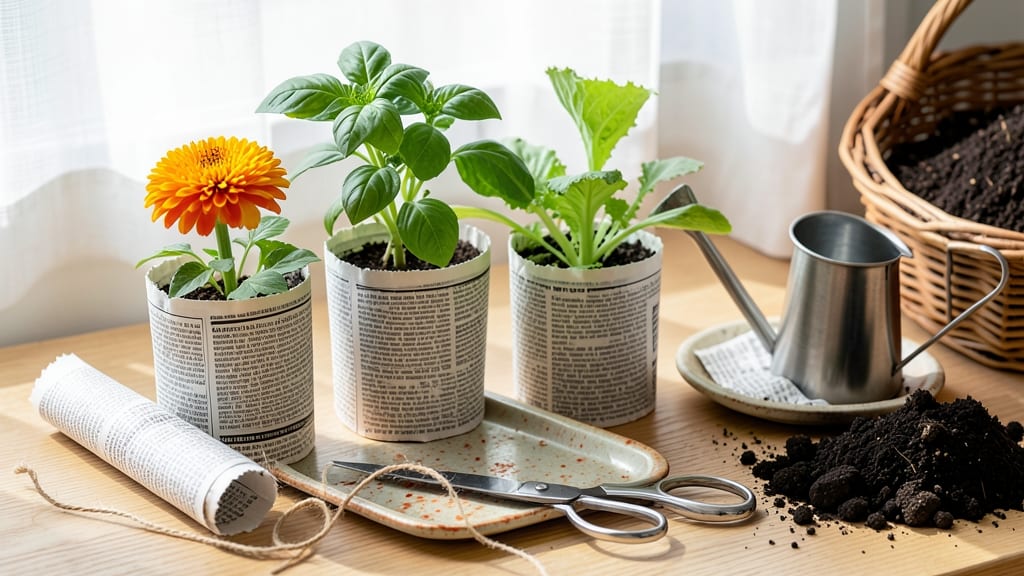How to Make Newspaper Pots: Zero-Waste Planters for Seedlings in Minutes