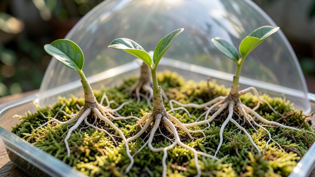 Transplanting Rooted Loquat Cuttings