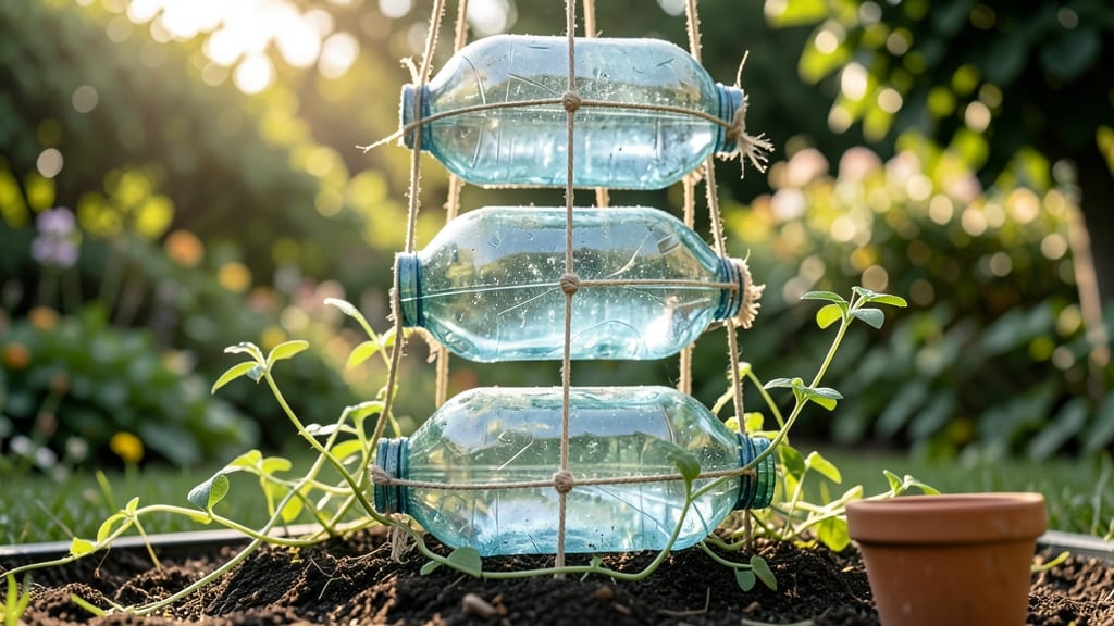 Plastic Bottle Trellis System
