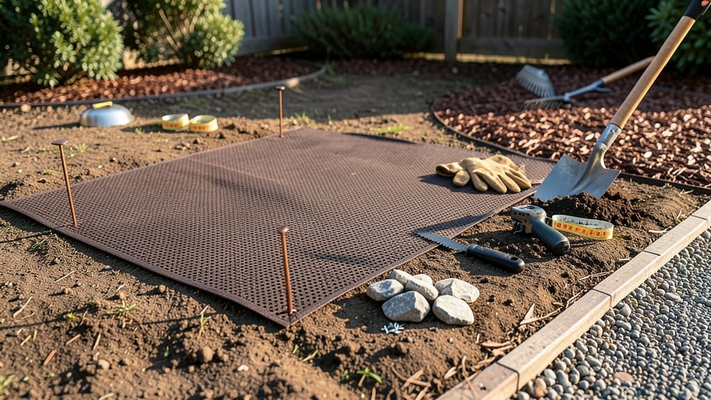How to Lay a Weed Mat: Permanent Barrier for Weed-Free Garden Paths