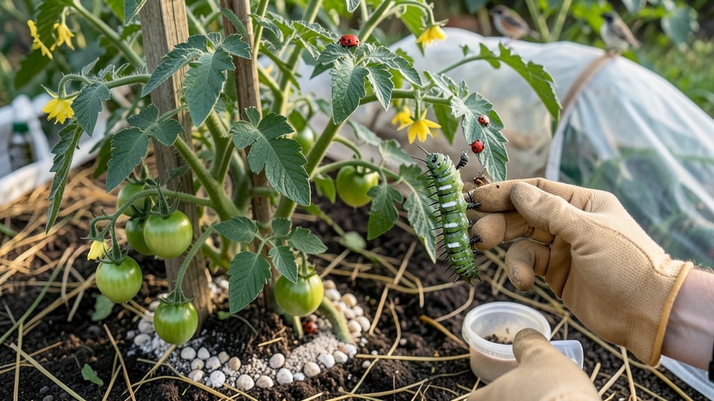 How to Deter Tomato Hornworms: Parasitic Wasp Allies for Organic Defense