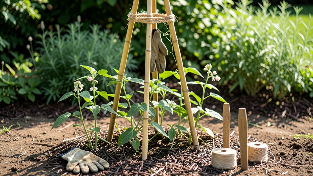 How to Make a Teepee Trellis: Sturdy Garden Support for Climbing Plants in Minutes