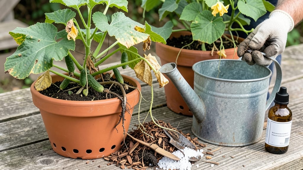 How to Fix Overwatered Cucumber Plants: Drain, Dry, and Revive Roots in 24 Hours