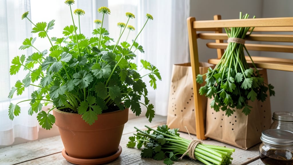 How to Dry Fresh Parsley From the Garden: Hanging Bundles for Crisp, Flavorful Leaves