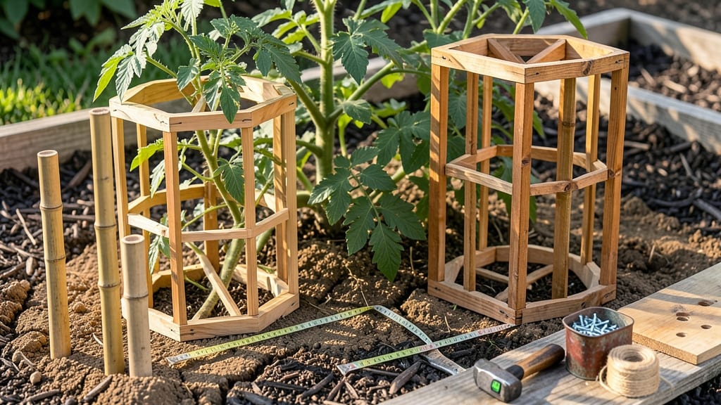 How to Build a Wooden Tomato Cage: Sturdy DIY Framework for Heavy Vines