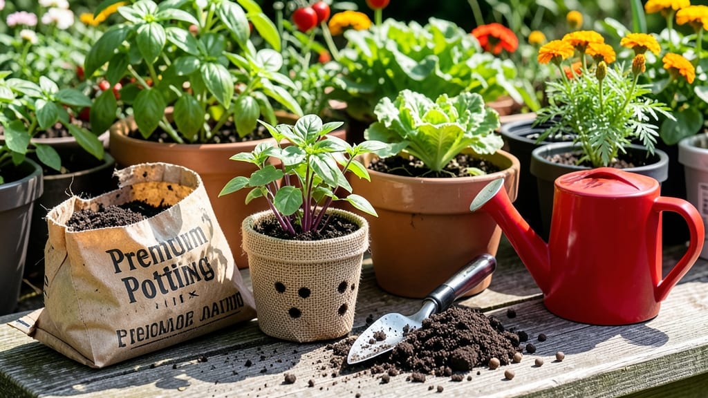How to Build a Container Garden: Space-Saving Layouts for Herbs, Veggies, and Flowers
