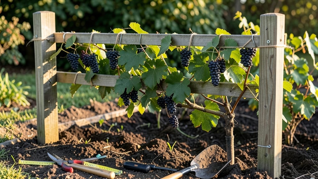 Muscadine Trellis Building: Sturdy Support for Heavy Vines and Sweet Harvests