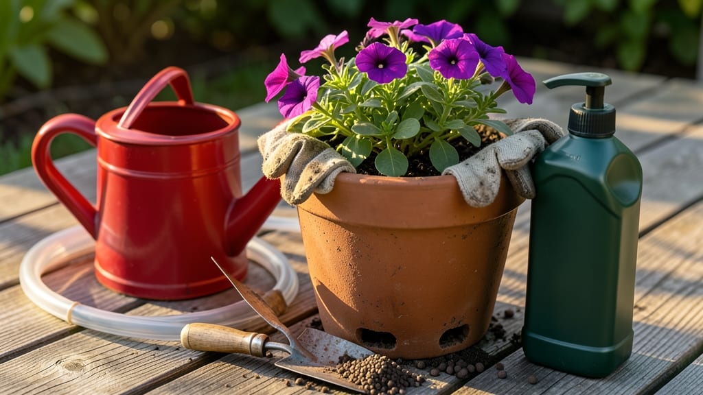 How to Care for Potted Petunias: Thriving Blooms With Weekly Pruning Tricks