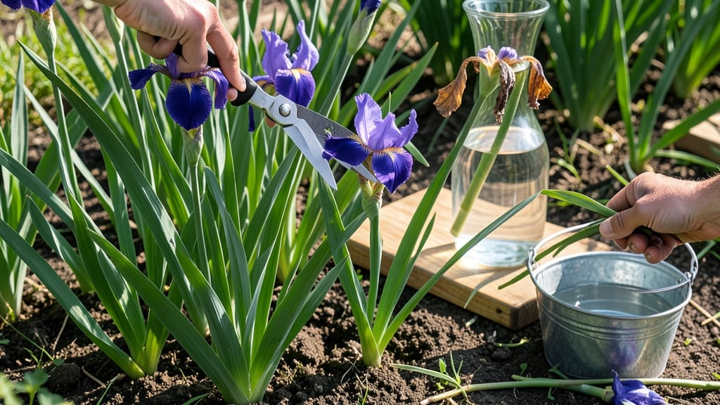 How to Cut Iris Flowers for Vase: Long-Lasting Stems With Perfect Angles