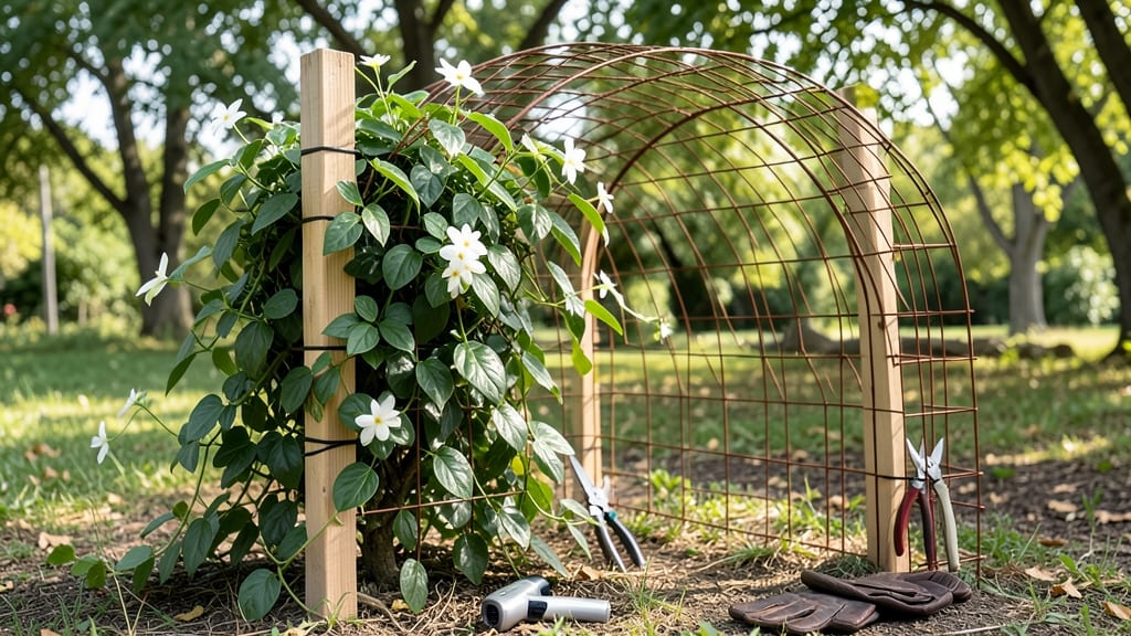 How to Make a Wire Trellis for Jasmine: Sturdy Support for Climbing Vines and Fragrant Growth