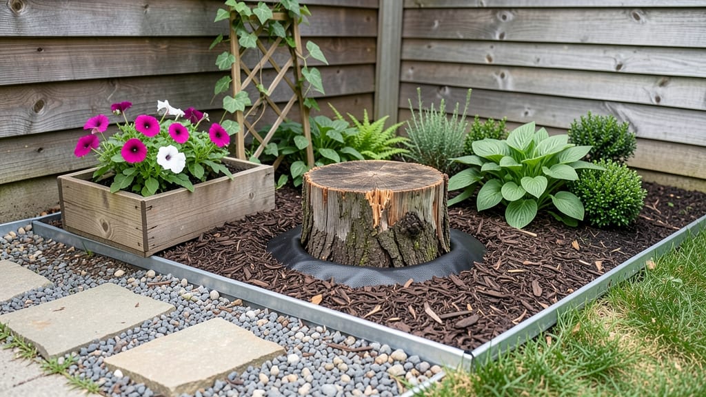 How to Hide a Tree Stump in Front Yard: Disguise It as a Garden Feature Naturally