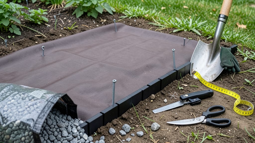 How to Install Landscape Fabric and Edging: Permanent Weed Block With Clean, Crisp Lines