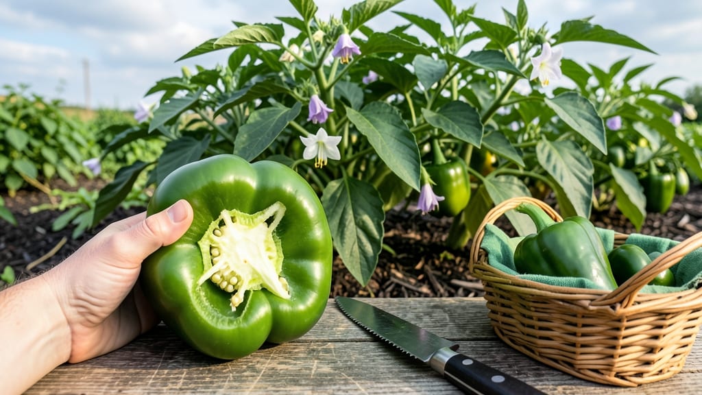 How to Know When to Pick Green Bell Peppers: 3 Tactile Tests for Crispness and Size