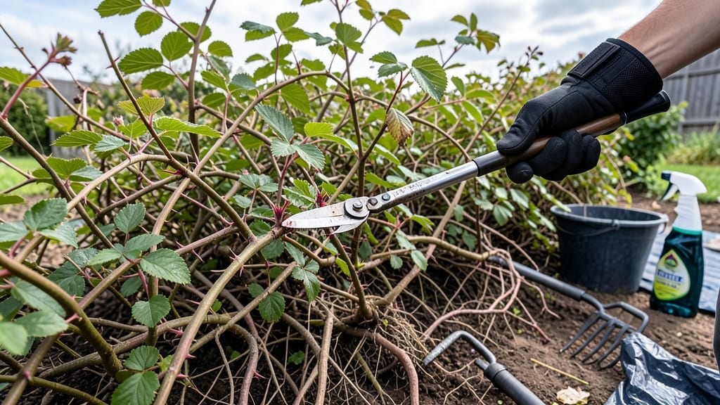 How to Get Rid of Thorny Weeds: Boil-and-Pour Barrier for Permanent Removal