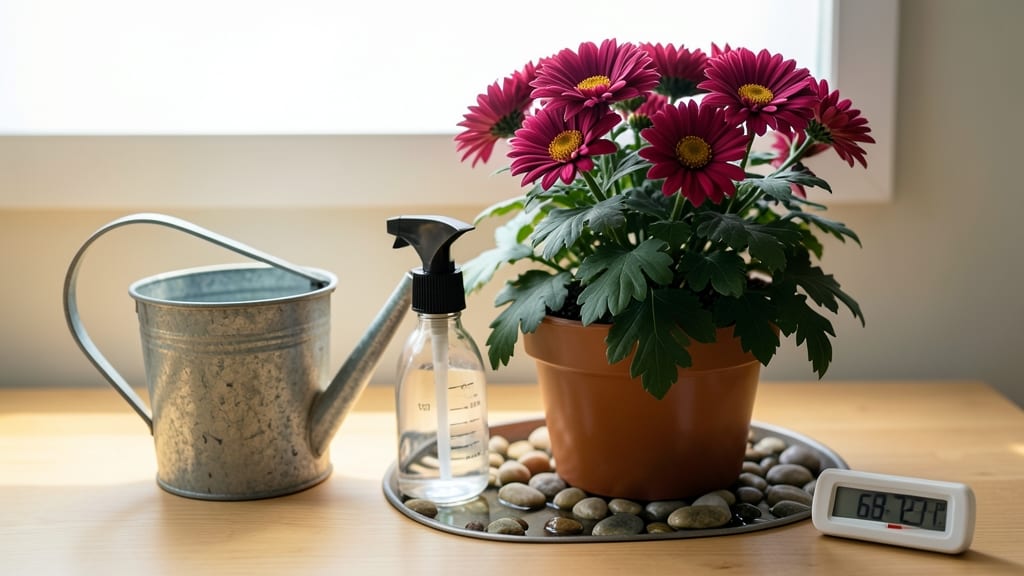 How to Keep Mums Alive Indoors: Boiling Water Barrier That Preserves Roots Long-Term