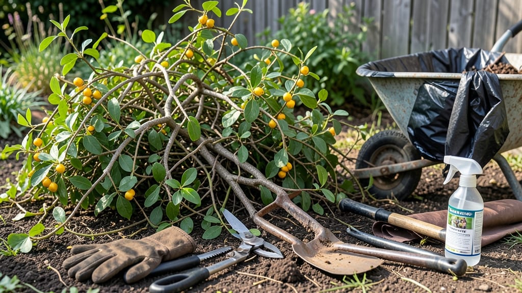 How to Get Rid of Shrubs: Boiling Water Barrier That Smothers Roots Forever