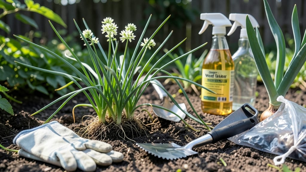 How to Get Rid of Onion Weed: Boiling Water Barrier for Permanent Root Destruction