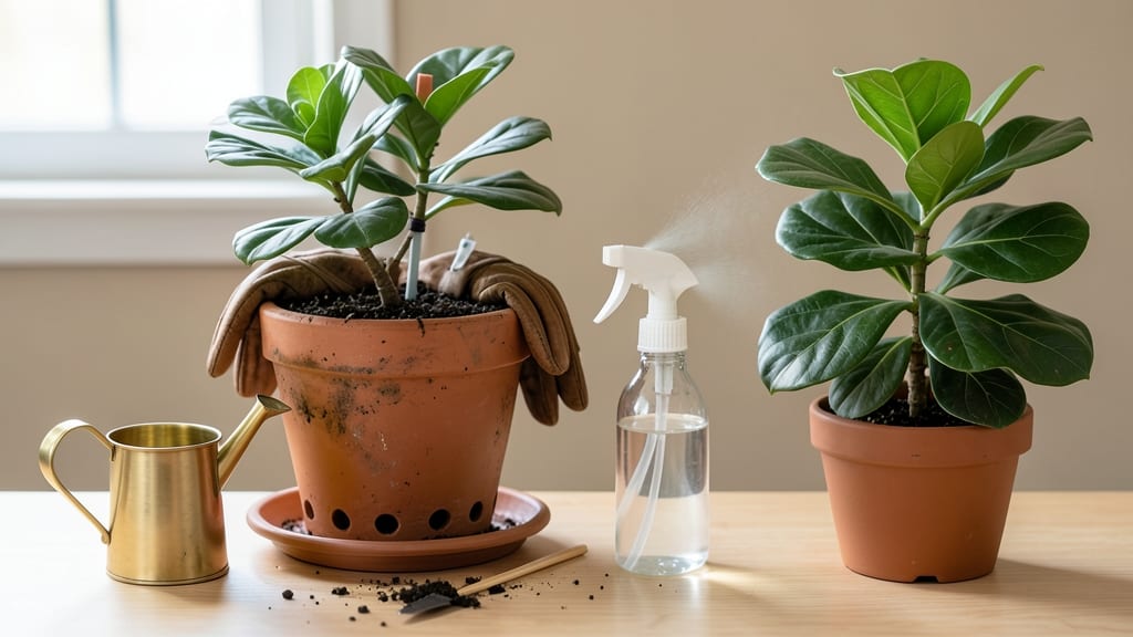 How to Fix Overwatered Fiddle Leaf Fig: Root Revival Without Losing Leaves