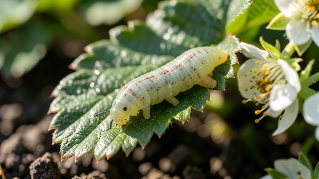 Organic Strawberry Protection: Diatomaceous Earth Barrier for Pests