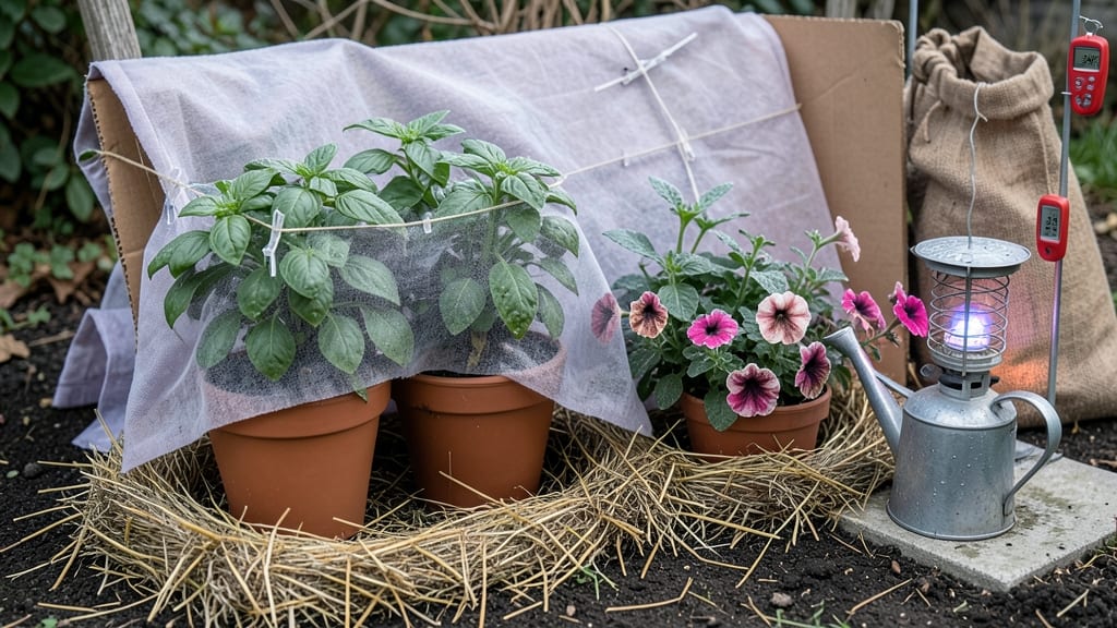 How to Keep Plants from Freezing Outside: Layered Mulch Shield for Winter Survival