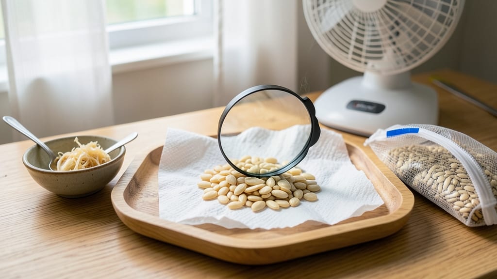 How to Dry Cantaloupe Seeds: Layered Air-Drying for Viable Germination