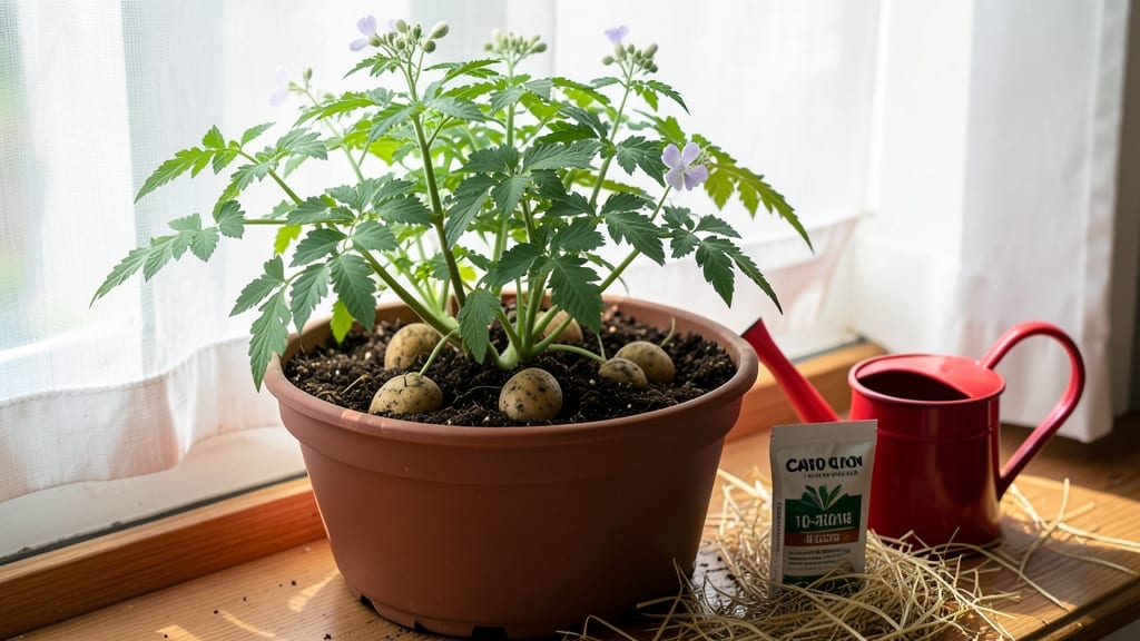 How to Grow Potatoes in Containers Indoors: Stackable Harvest in 12 Weeks