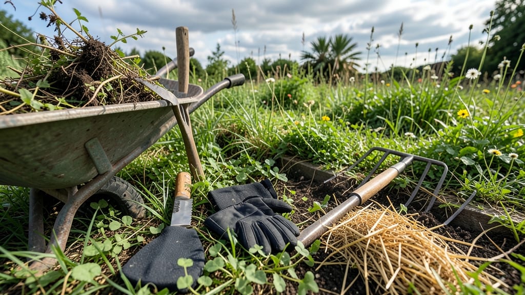 Vegetable Garden Weed-Clearing: Boil-and-Smother Method for Full Eradication