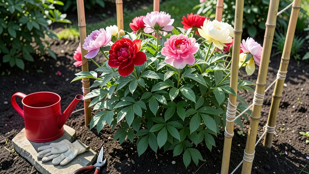How to Make Peonies Stand Up: Boiling Water Trick for Permanent Support