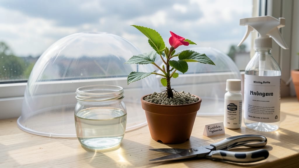 How to Grow Fuchsias From Cuttings: Rooted Stems in Water in 3 Weeks
