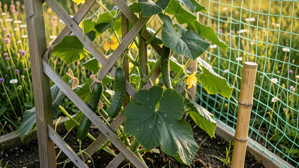 How to Make Cucumbers Climb: Trellis Secrets for Bigger Harvests
