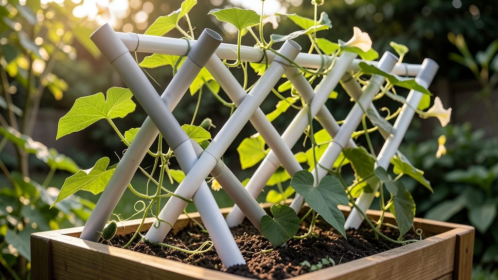 PVC Pipe Trellis Framework