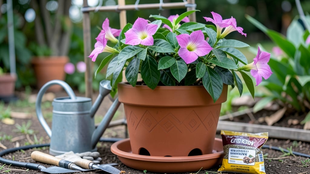 How to Care for Mandevilla in Pots: Thriving Tropical Beauty With Minimal Fuss